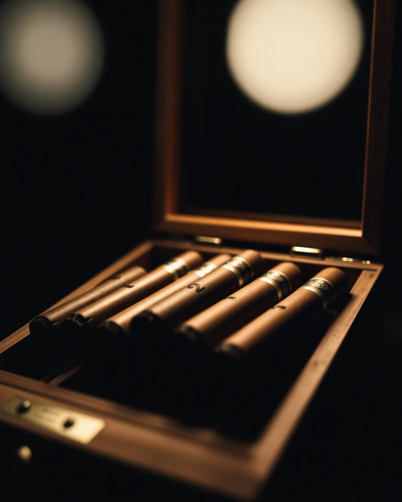 Cigarrer Ronneby i öppen humidor